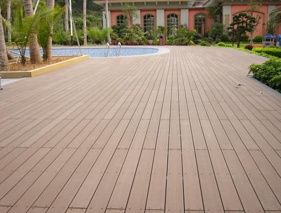 Outdoor wood plastic composite decking 