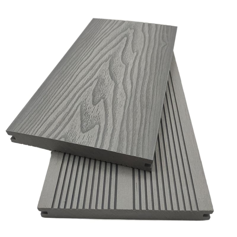 WPC 3D embossed decking board